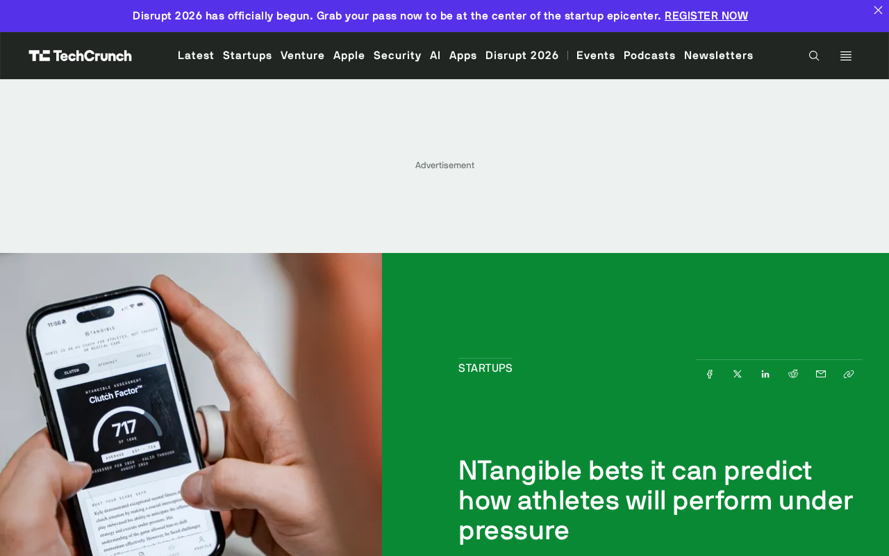 NTangible: Using Data to Predict an Athlete's 'Clutch' Ability