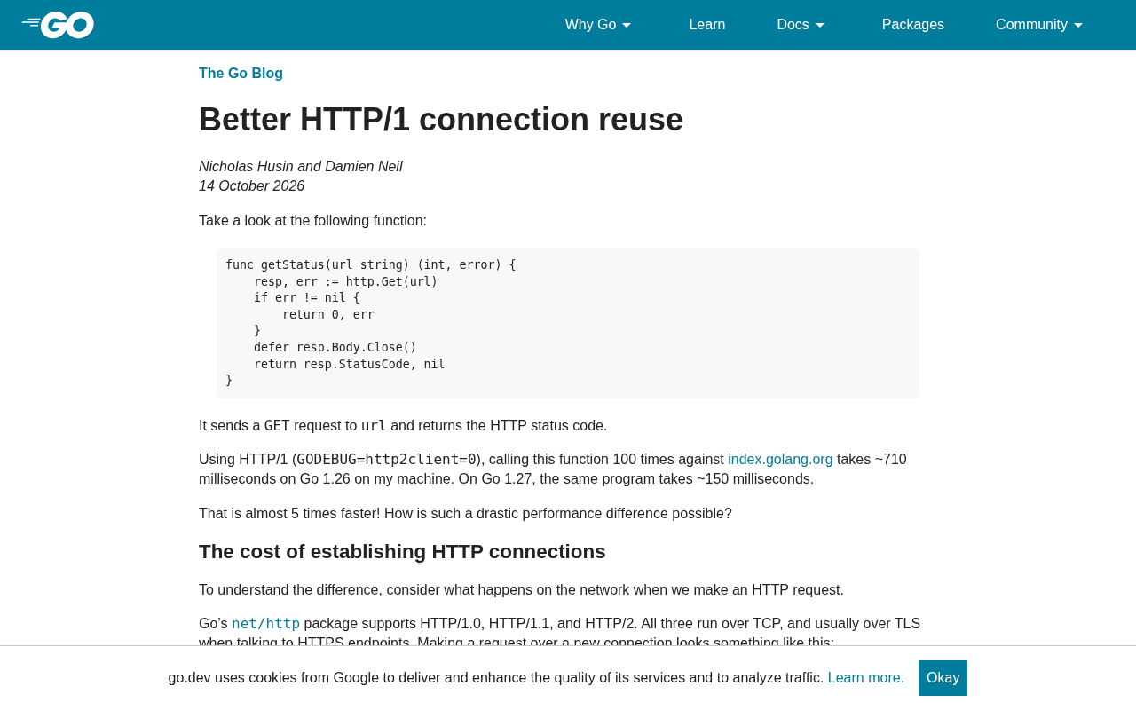 Go 1.27 Improves HTTP/1 Connection Reuse, Further Boosting Network Performance