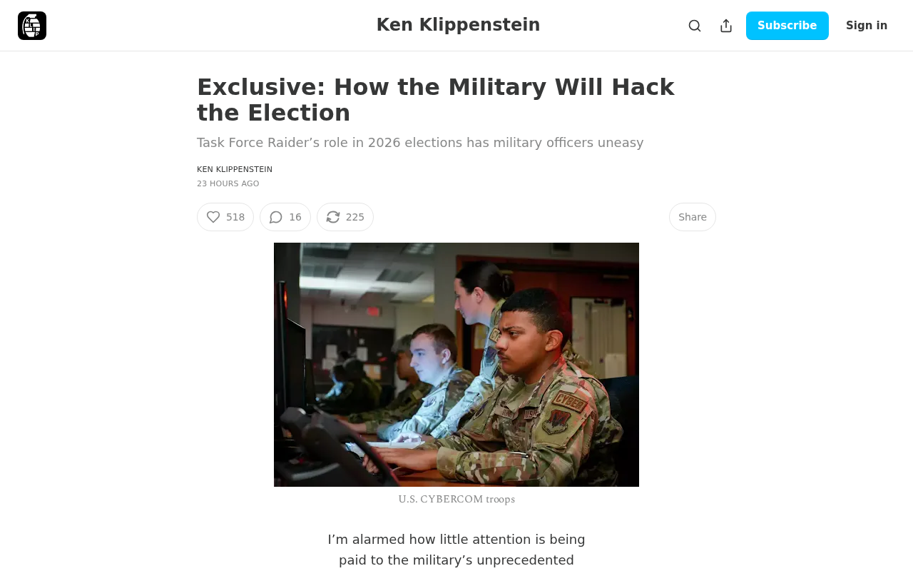 How Would the Military 'Hack' an Election? Unpacking the Gray Zone of Cyber Warfare and Election Security
