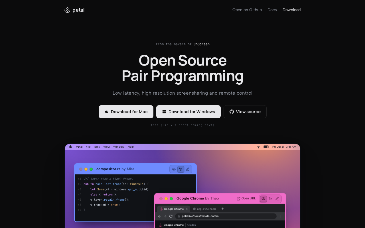 Petal: The Open-Source CoScreen/ScreenHero Alternative That's Finally Free