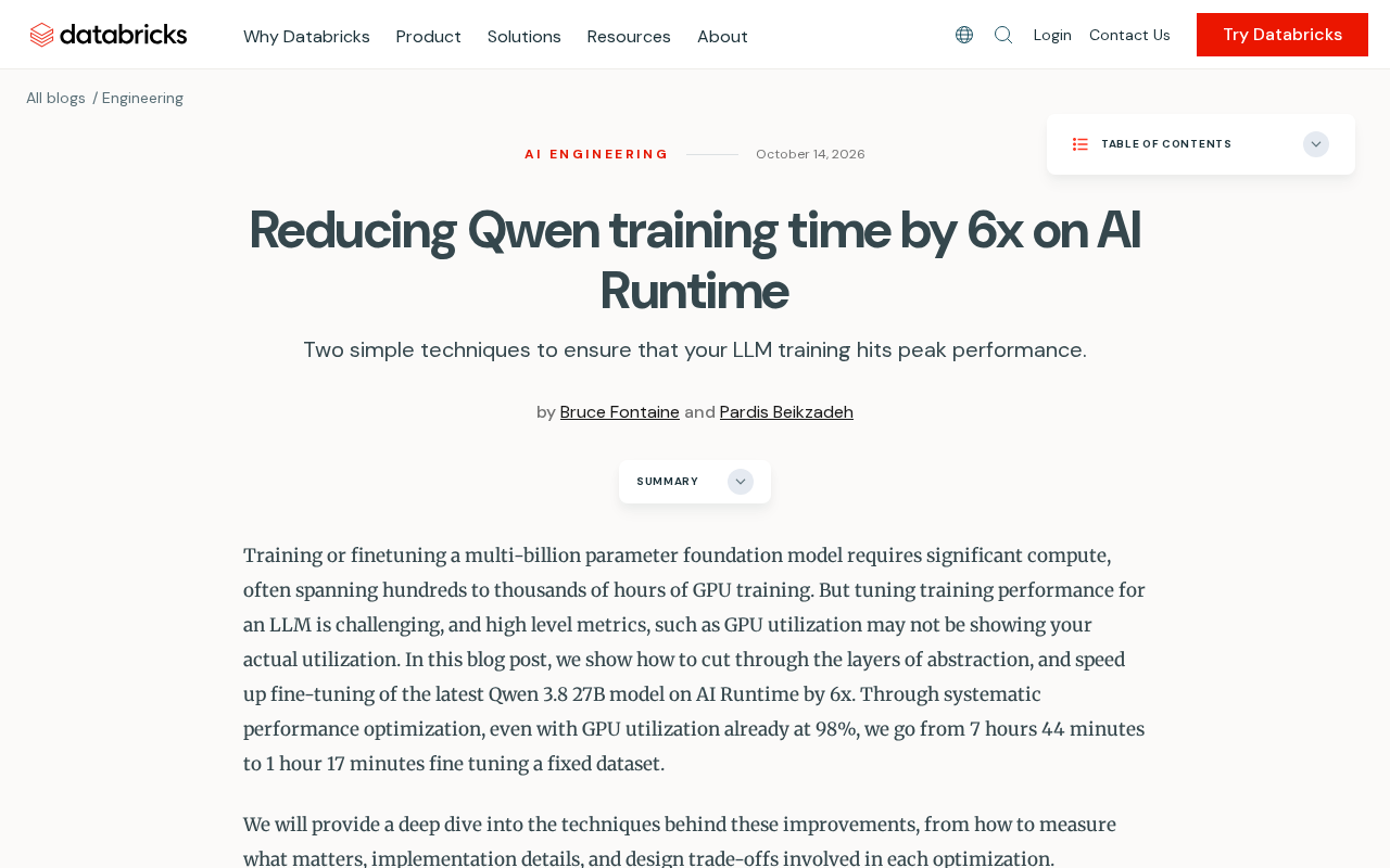 AI Runtime in Practice: Breaking Down the Optimizations Behind Qwen's 6x Training Speedup
