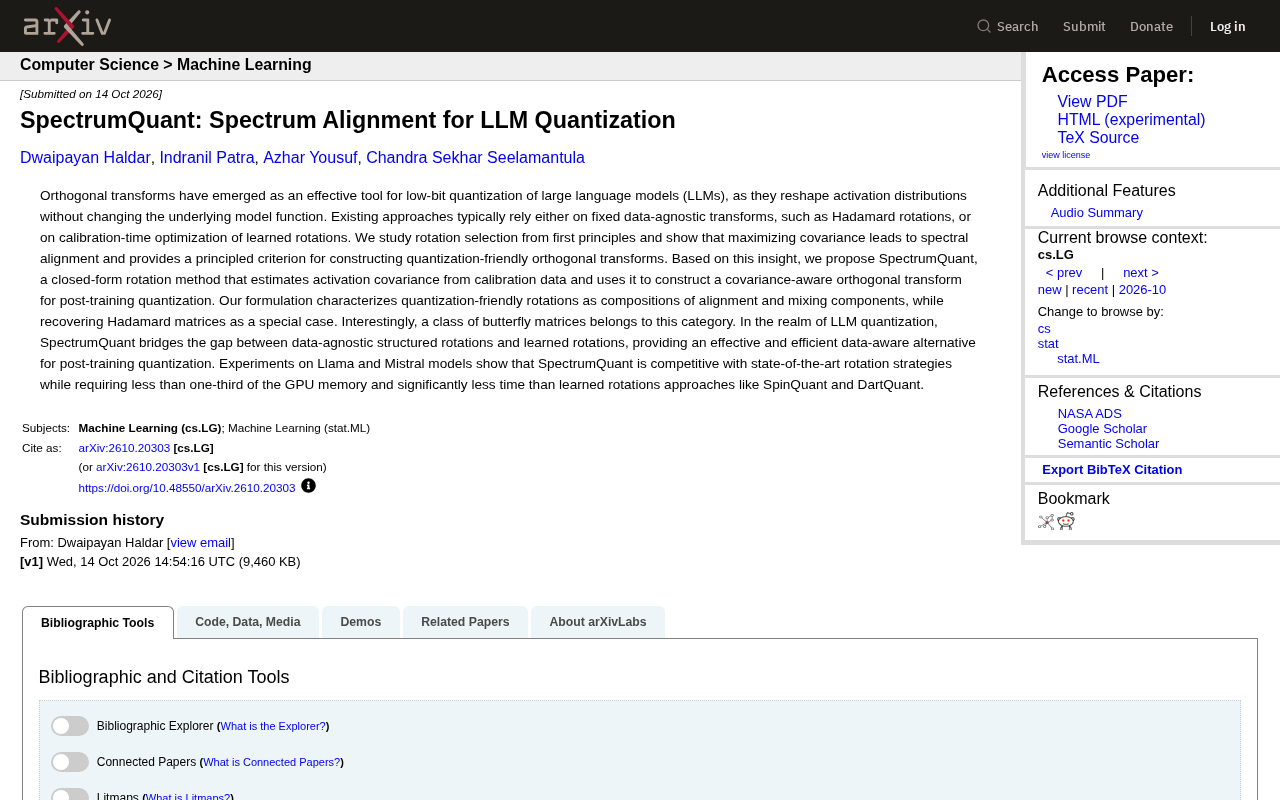 SpectrumQuant paper title