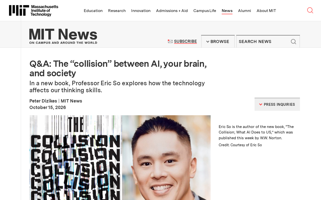 The "Collision" Between AI and the Human Brain: Professor Eric So on How Technology Is Reshaping Our Thinking