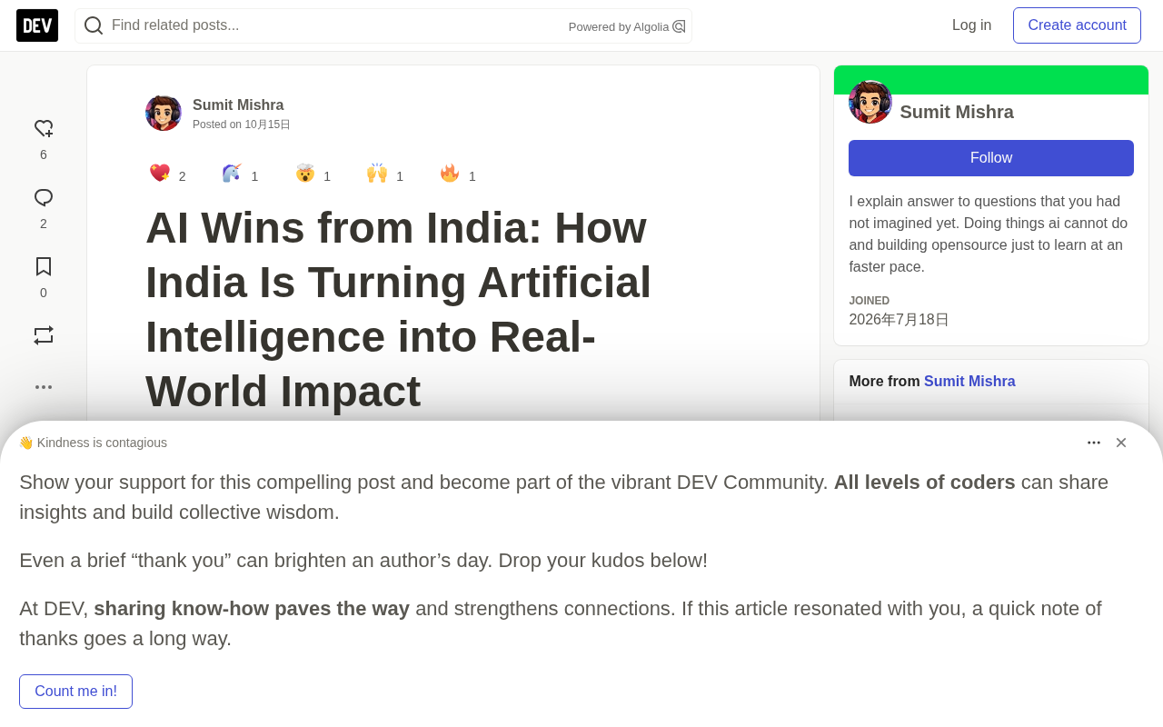 India's AI Rise: Scaling Real-World Solutions from Language to Healthcare