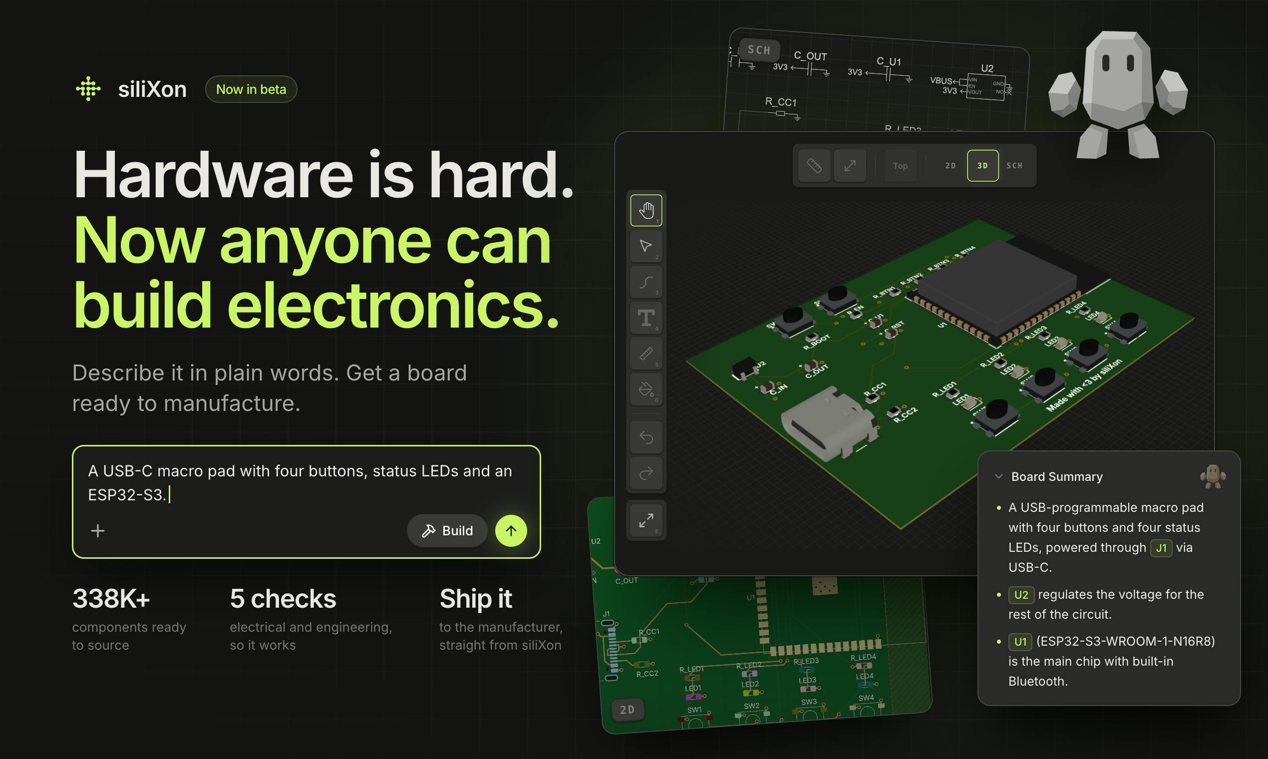 siliXon: Describe Your Idea in Plain English, Get a Ready-to-Order Circuit Board
