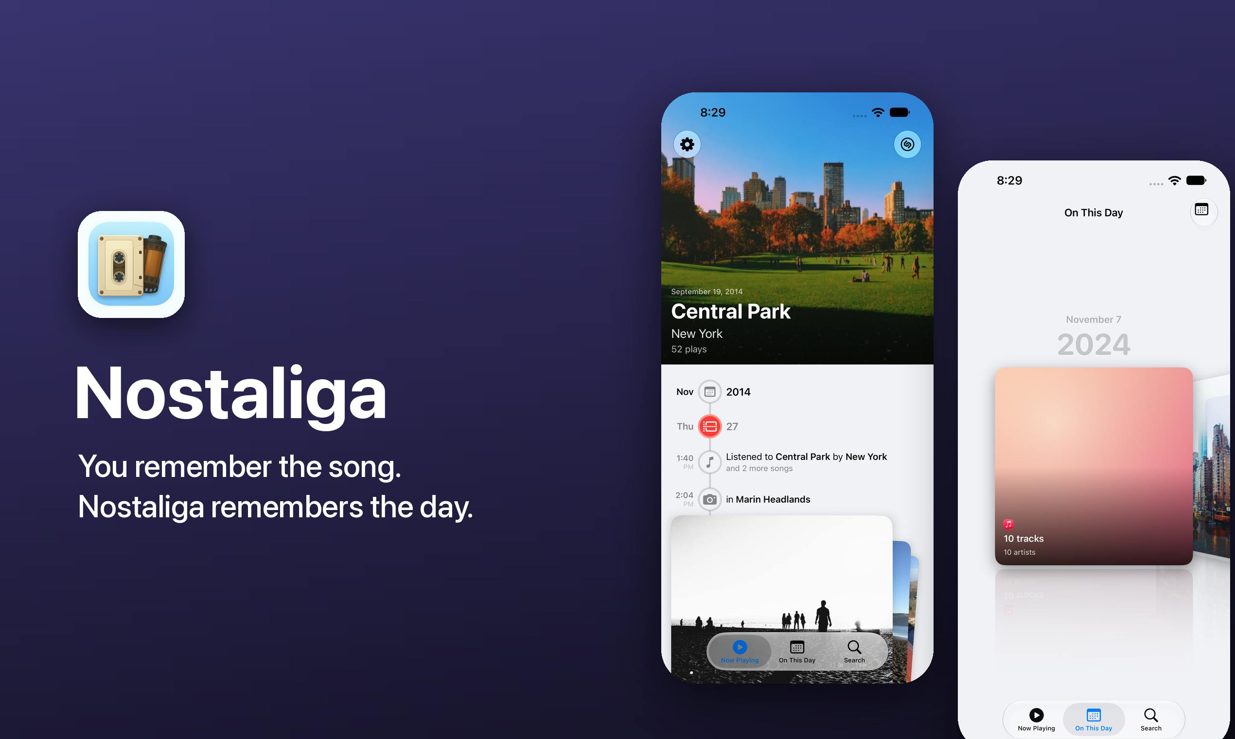 Nostaliga: Rebuild Your Personal Timeline Through Your Listening History