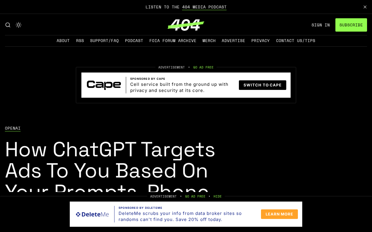 ChatGPT Ad Targeting: Your Prompts, Phone Number, and Email Are Being Used for Precision Advertising