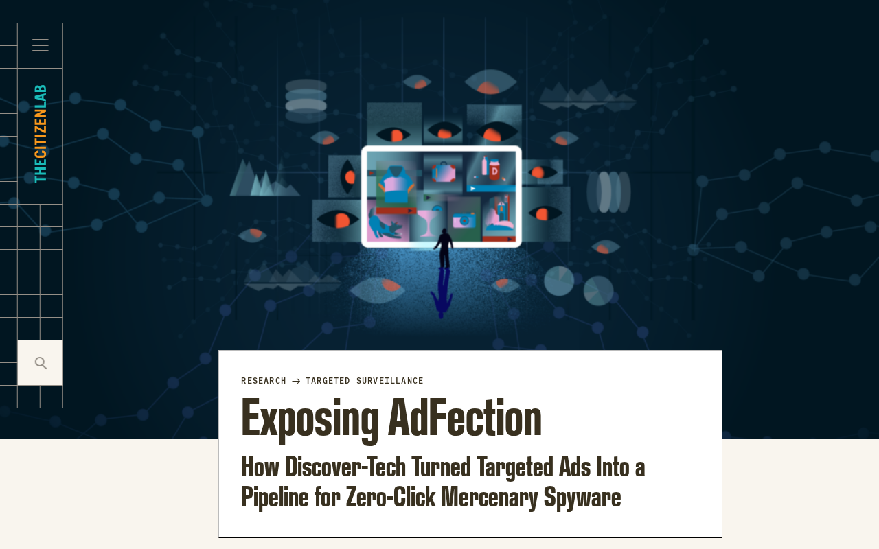 Zero-Click Spyware Delivered via Targeted Ads: AdFection