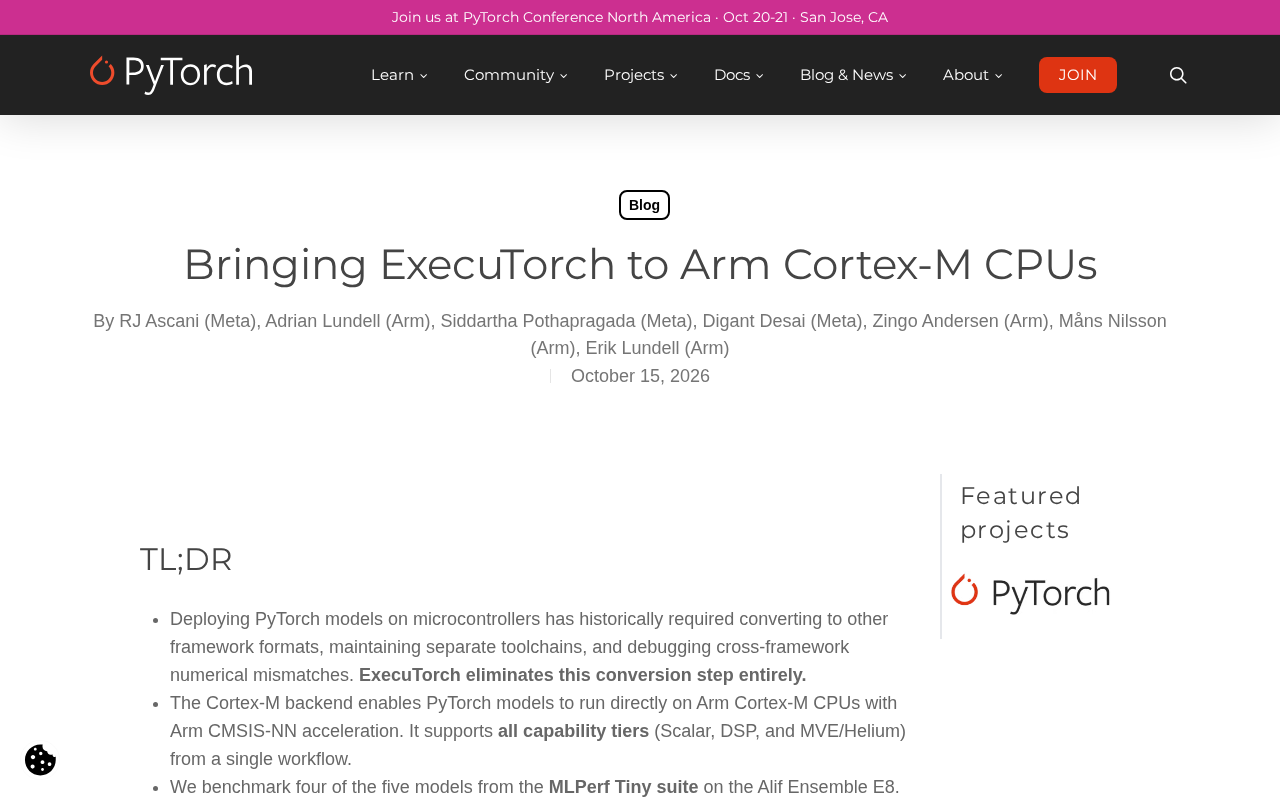 ExecuTorch Lands on Arm Cortex-M: Running PyTorch Models Directly on MCUs