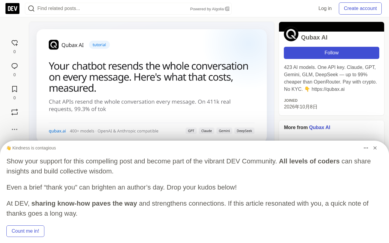 Chatbots Resend Full History Every Turn: Real-World Context Costs and Compression Strategies