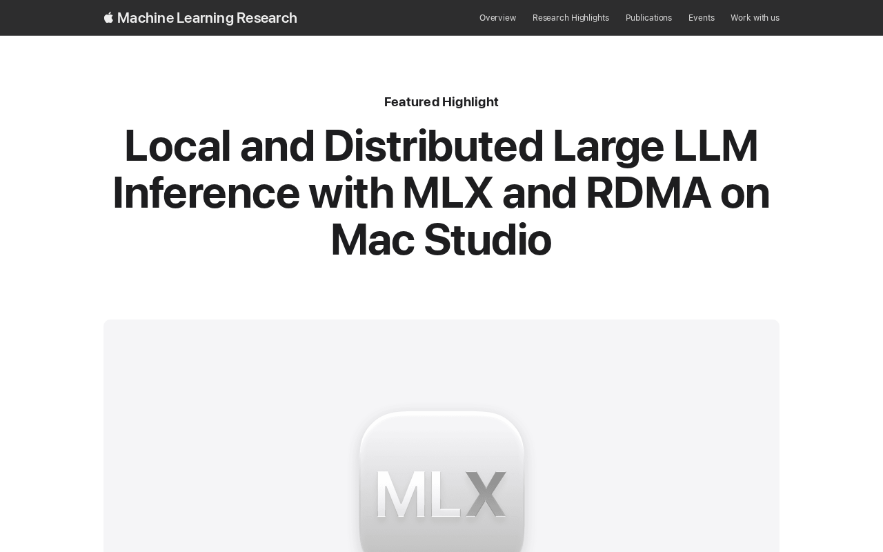 Mac Studio 上用 MLX 与 RDMA 分布式推理大模型
