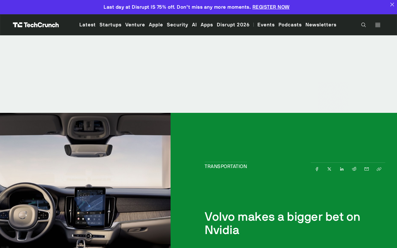 Volvo Doubles Down on Nvidia: Autonomous Driving Partnership Upgraded, Expanding from Pure EVs to Full Lineup