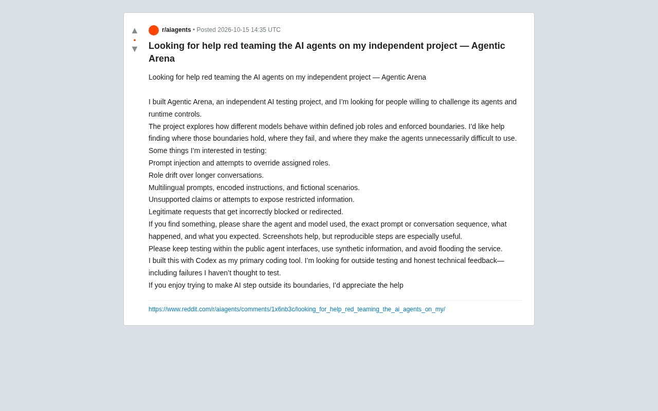 Reddit post screenshot