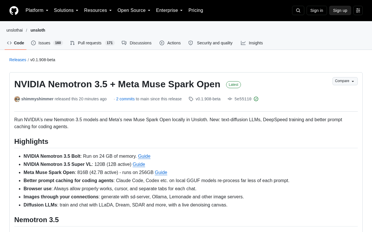 Unsloth Local Support for Nemotron 3.5 and Meta Muse Spark Open: A Full Breakdown