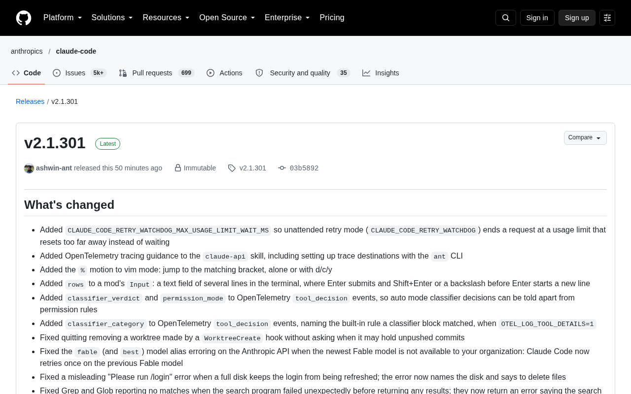 Claude Code v2.1.301 Update Breakdown: Unattended Retry and Enhanced OpenTelemetry Tracing