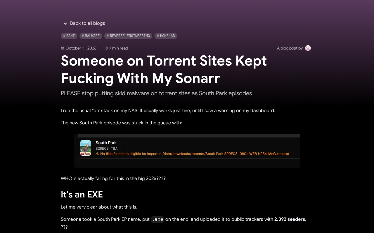Someone Keeps Using Public Torrent Sites to Mess With My Sonarr: A Maintenance Log for Automated TV Tracking