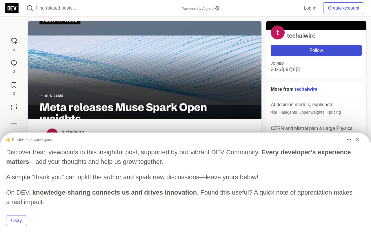 Meta Open-Sources an 816B Beast: The Opportunities and Barriers of Muse Spark Open