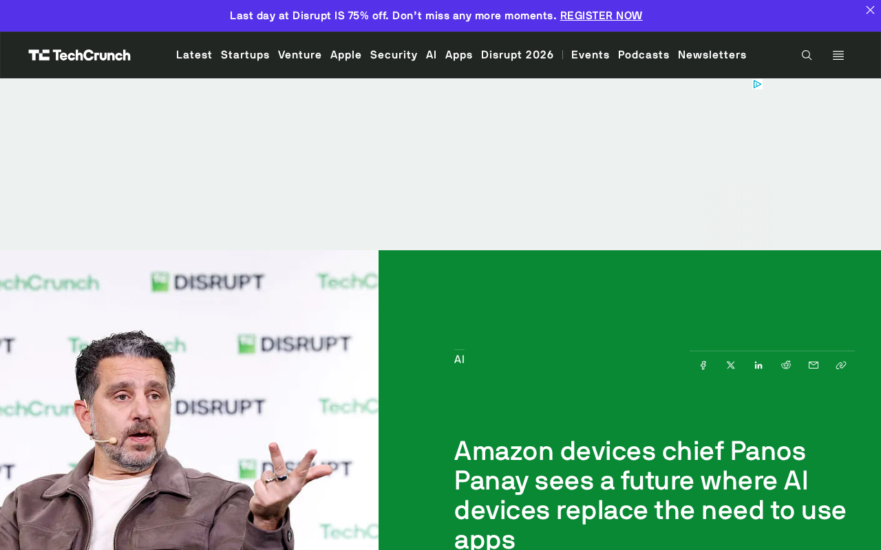 Amazon Devices Chief Panos Panay: AI Devices Will Replace the App Era