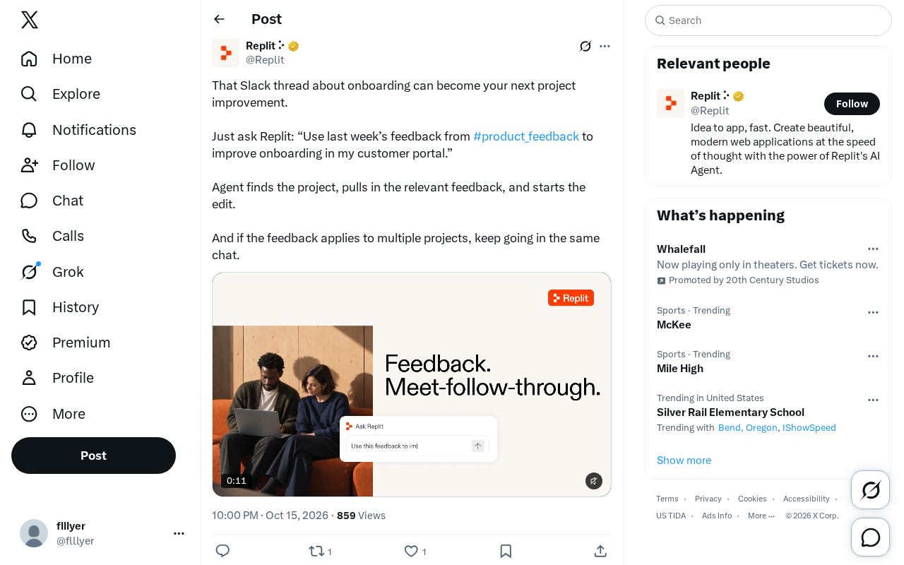 Replit Agent triggers project editing via Slack feedback