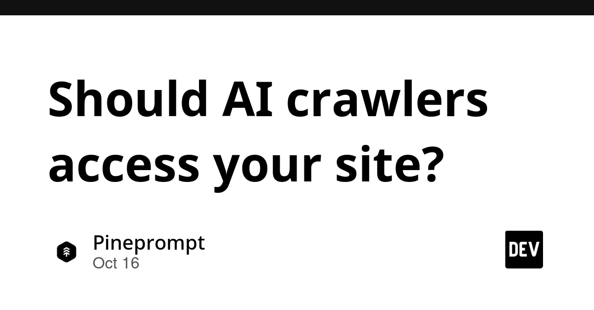 Should AI Crawlers Access Your Website? Training and Search Require Separate Decisions