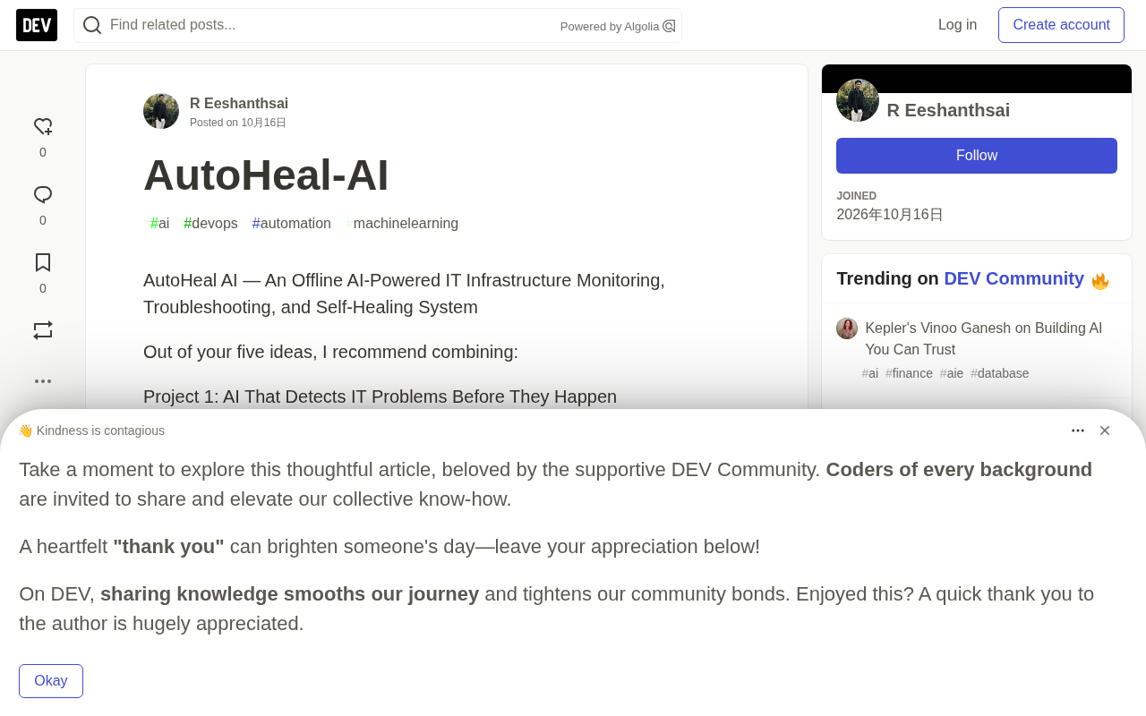 AutoHeal AI: Building a Local Self-Healing Operations System with Gemma and Ollama