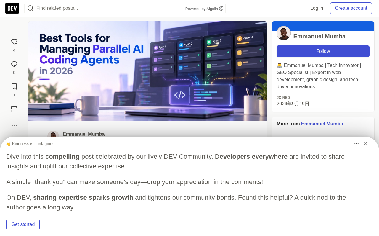 The Best Tools for Managing Parallel AI Coding Agents in 2026