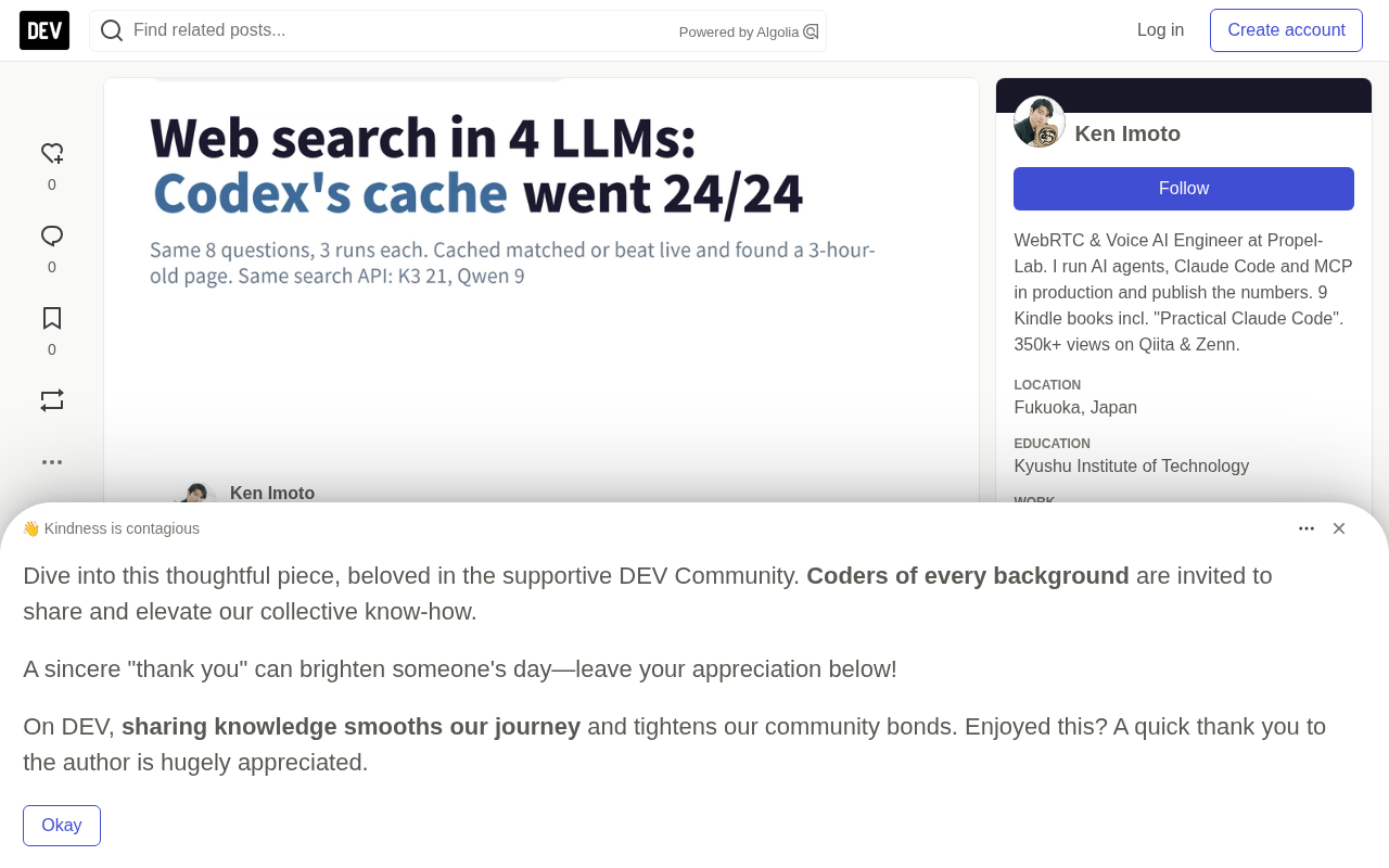 AI Web Search Showdown: Claude, Codex, Kimi K3, and Qwen Tested 120 Times