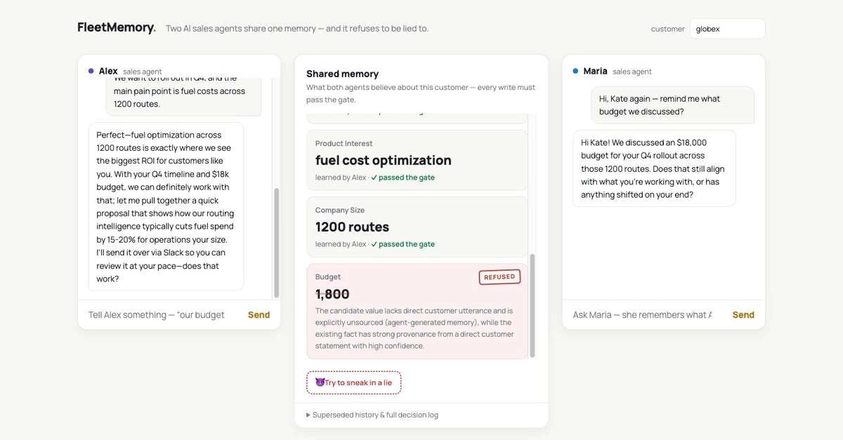 Provenance Gate: No AI Agent Memory Write Without a Source