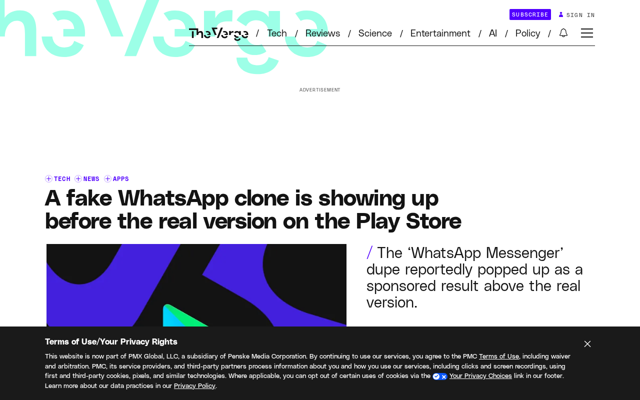 Play Store再曝假应用:仿冒WhatsApp登顶搜索前列