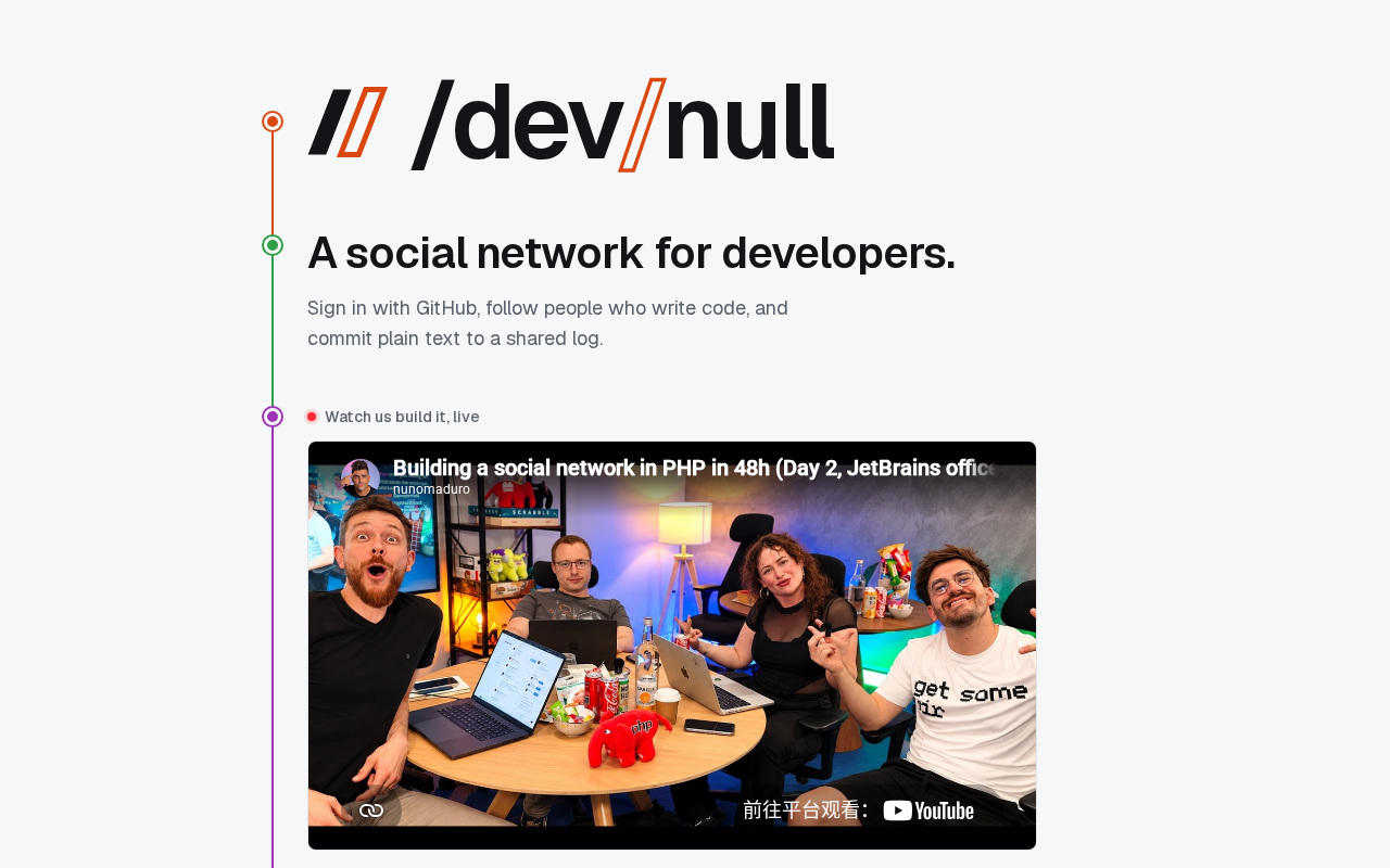 /dev/null:程序员的社交网络,为何引发热议
