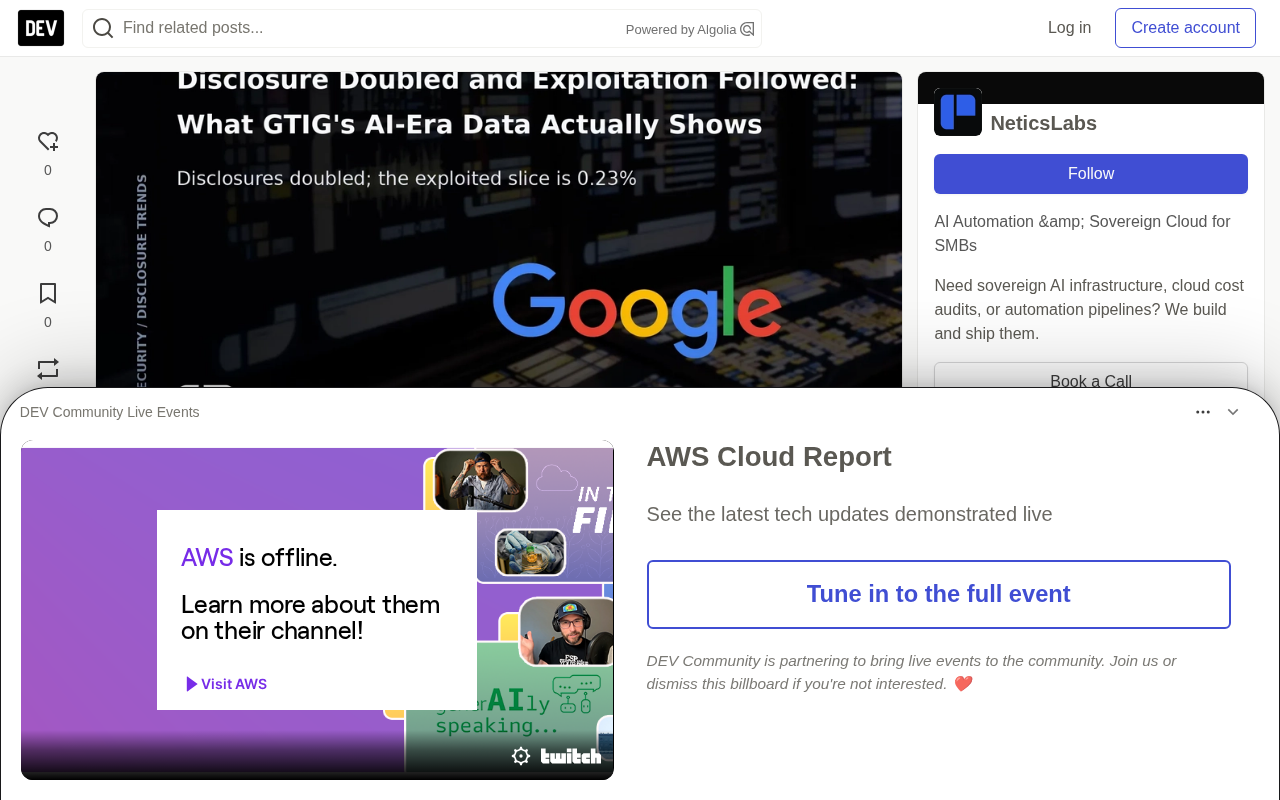 GTIG Data Reveals: Vulnerability Disclosures Double in the AI Era