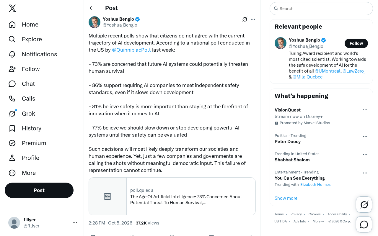 Poll Shows Widespread Public Concern Over AI Development Path, Calls for Stronger Safety Oversight