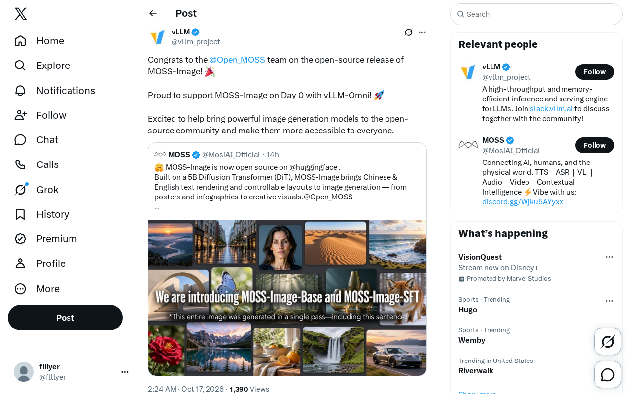 MOSS-Image Open-Sourced: vLLM-Omni Provides Day 0 Image Generation Support