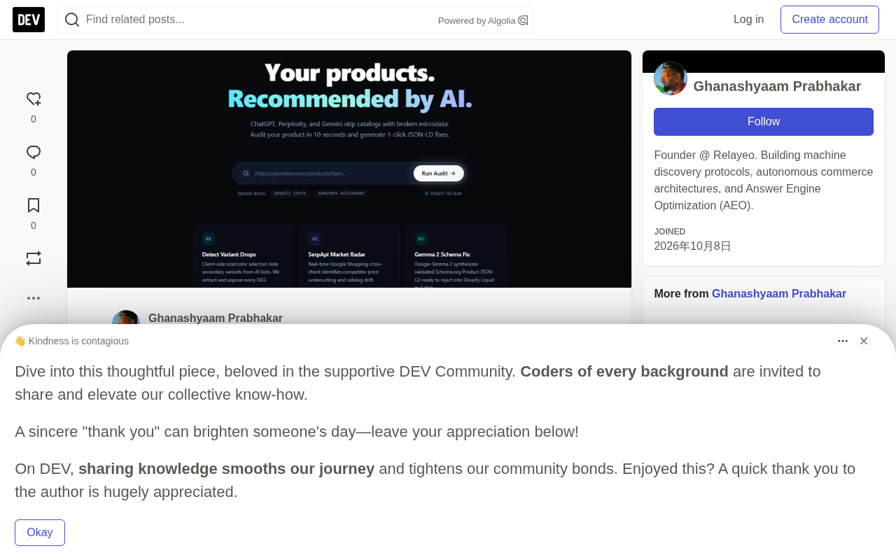 74% of Independent Stores Ignored by AI Shopping? Open-Source Tool CatalogPulse Tested