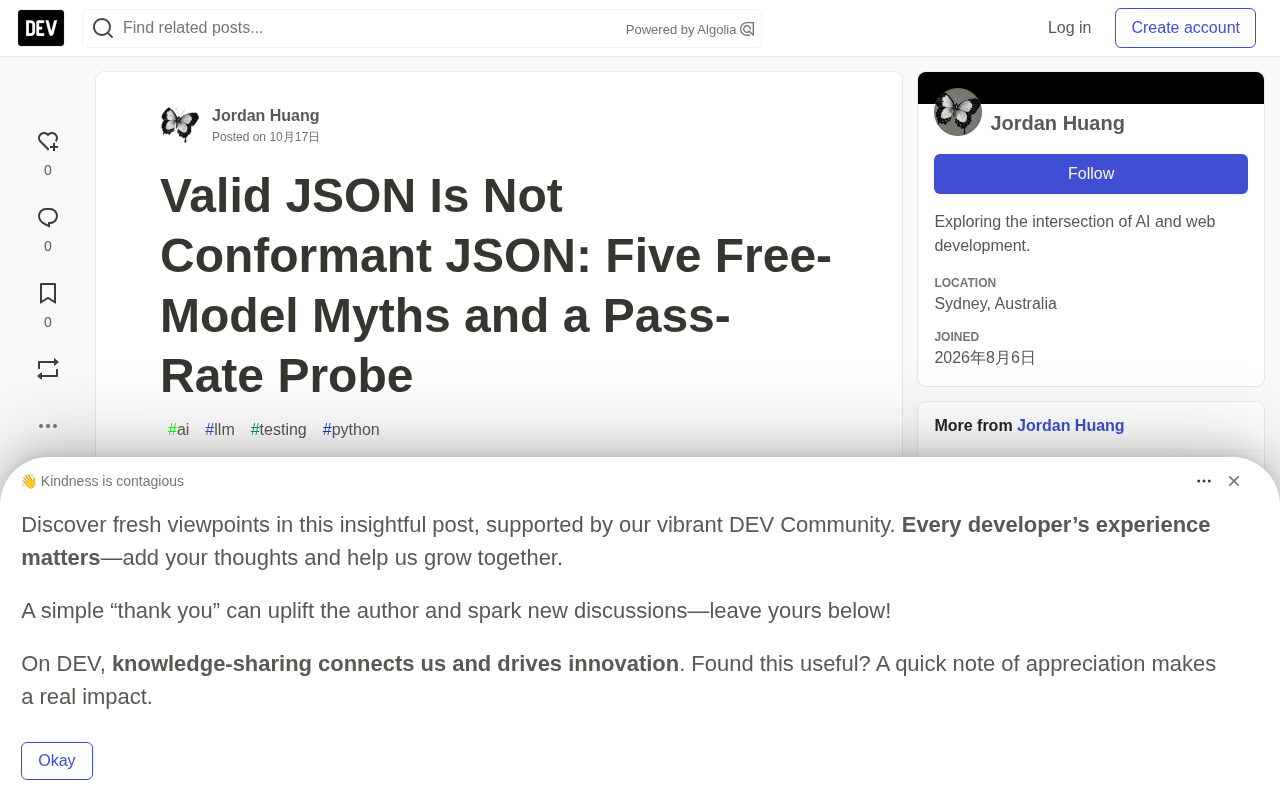 Valid JSON ≠ Contract Conformance: Five Free-Model Myths and a Pass-Rate Probe