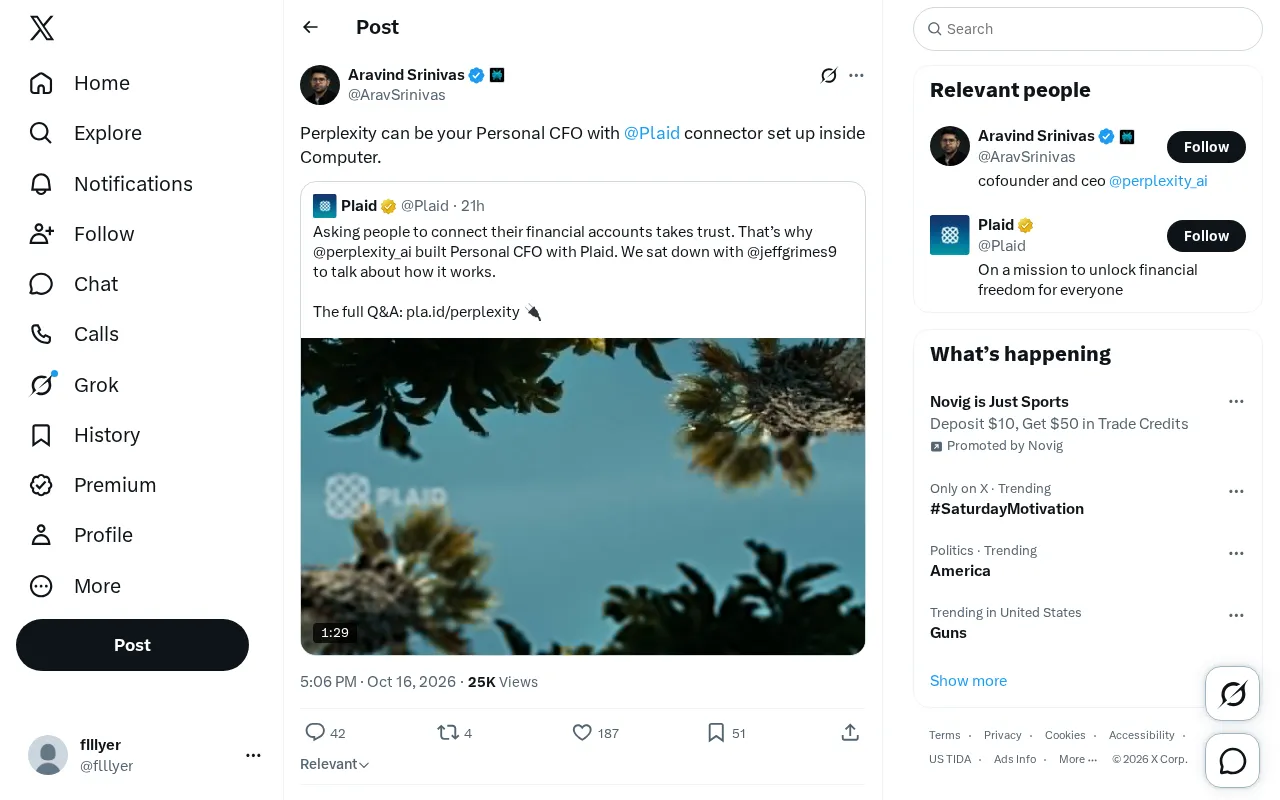 Perplexity Integrates Plaid: AI Becomes Your Personal CFO