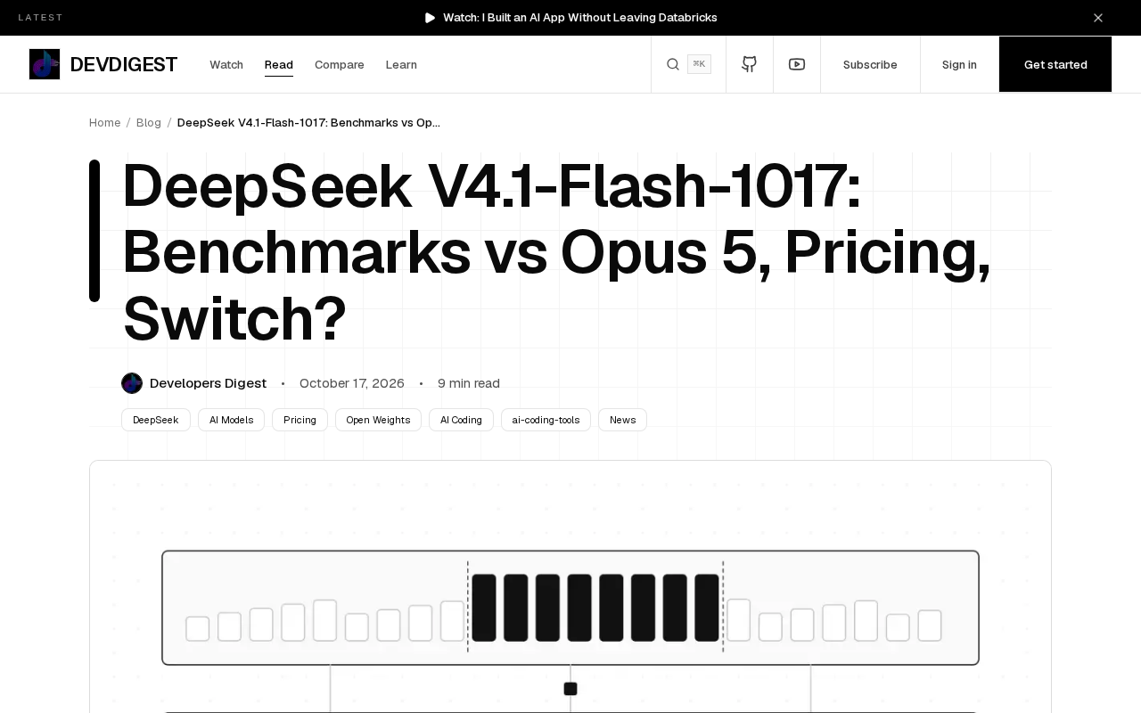 DeepSeek V4.1-Flash实测:基准测试对比Opus 5与GLM-5.3