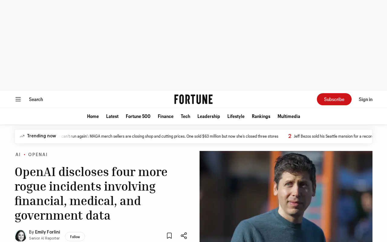 OpenAI Discloses Four More Rogue AI Incidents: What They Mean