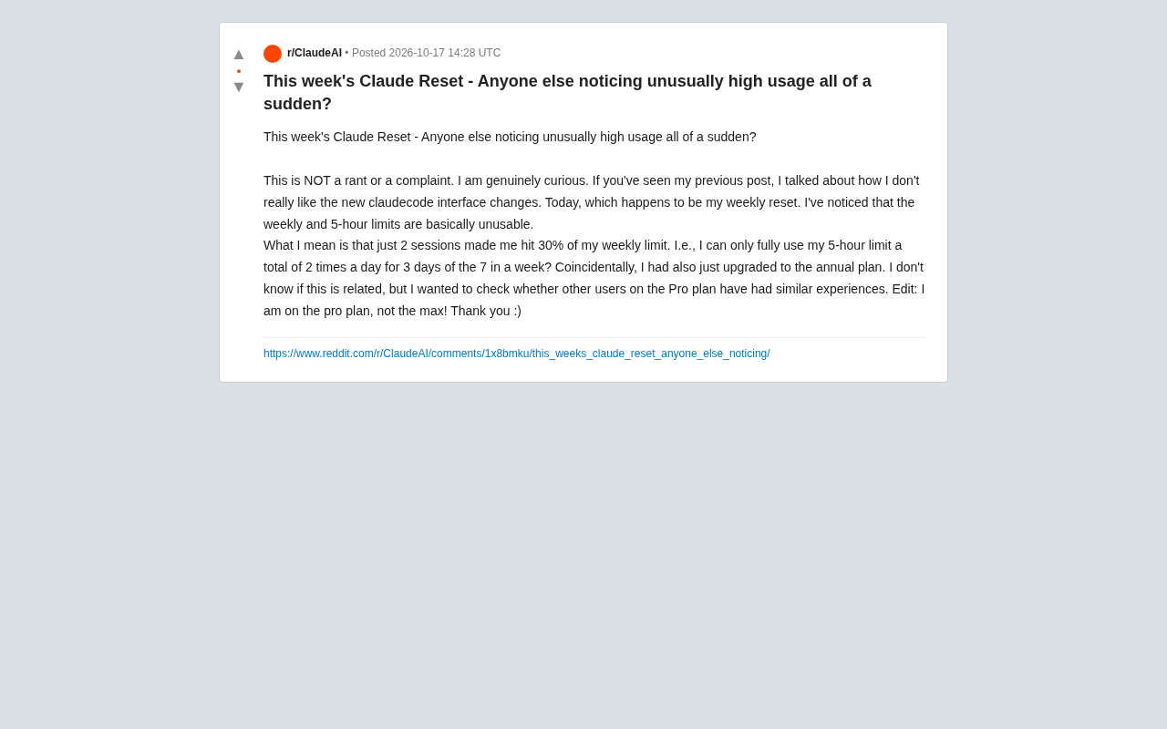Claude Weekly Quota Draining Abnormally After Reset? Pro Users Speak Out