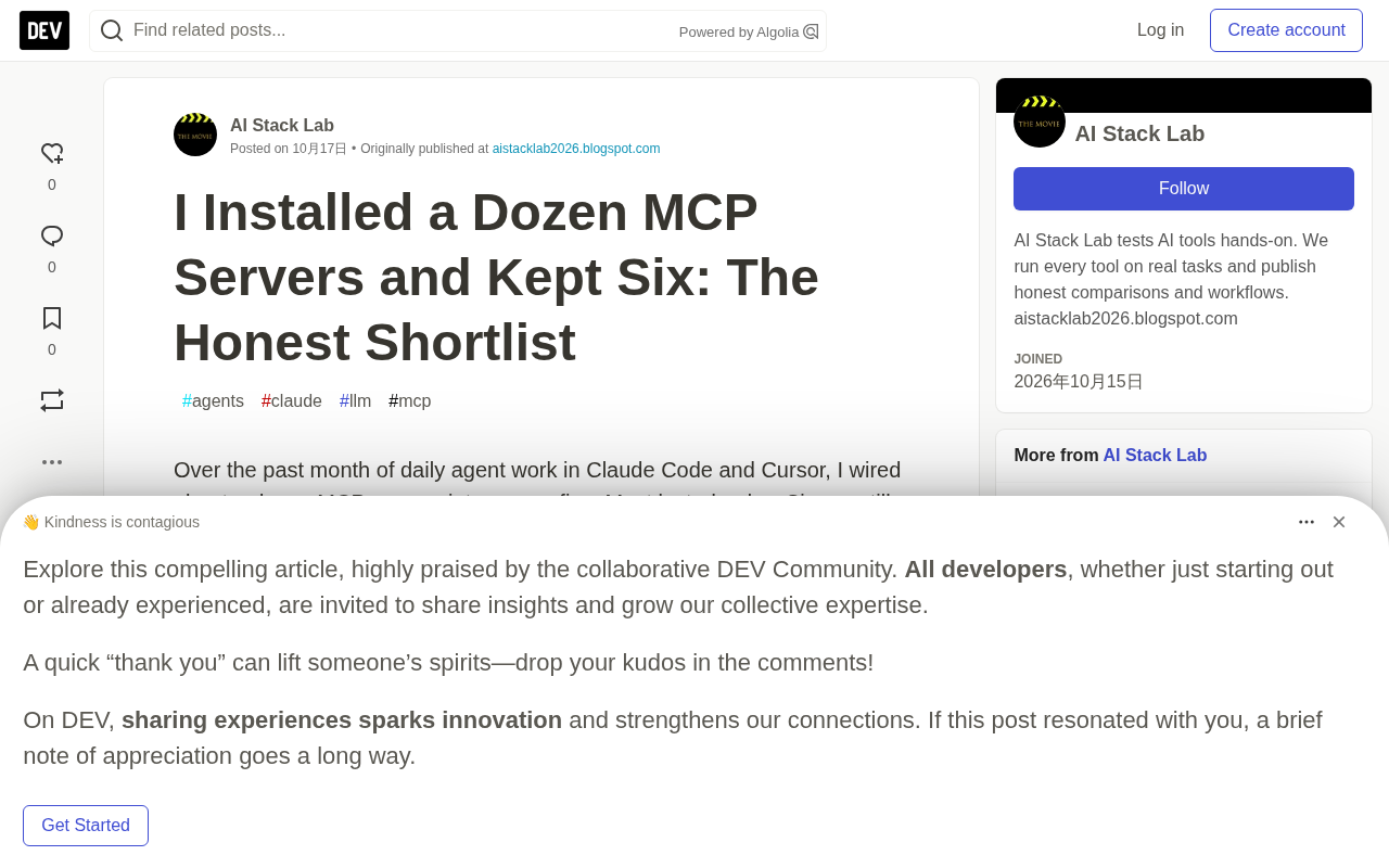 I Tested 12 MCP Servers for a Month — Only These 6 Made the Cut