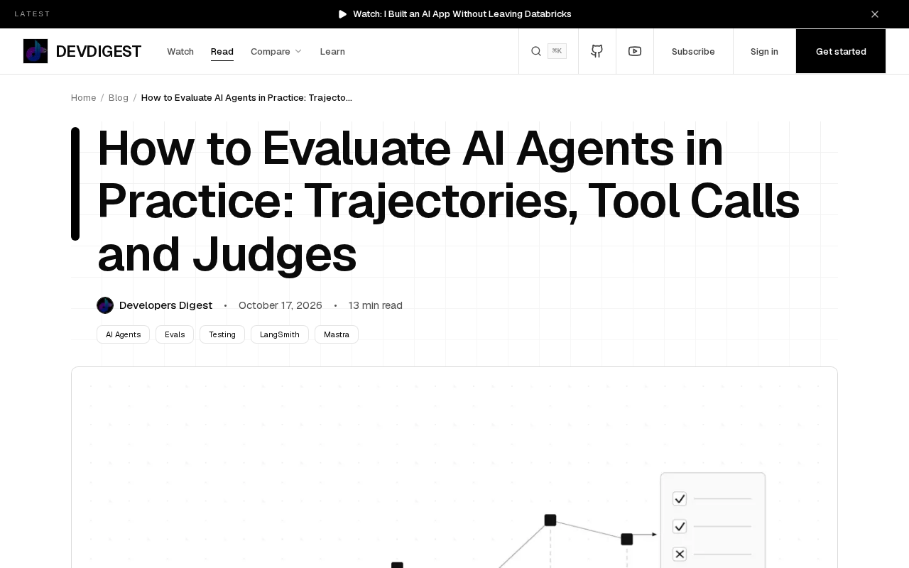 AI Agent Evaluation in Practice: Tool Calling, Trajectory Matching, and LLM Judges