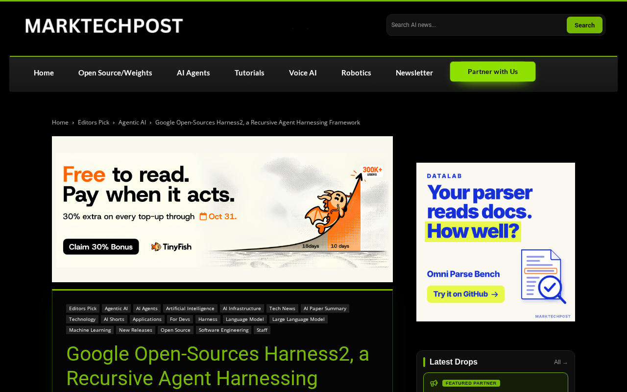 Google Open-Sources Harness2: Recursively Rewriting the Agent Framework at Test Time