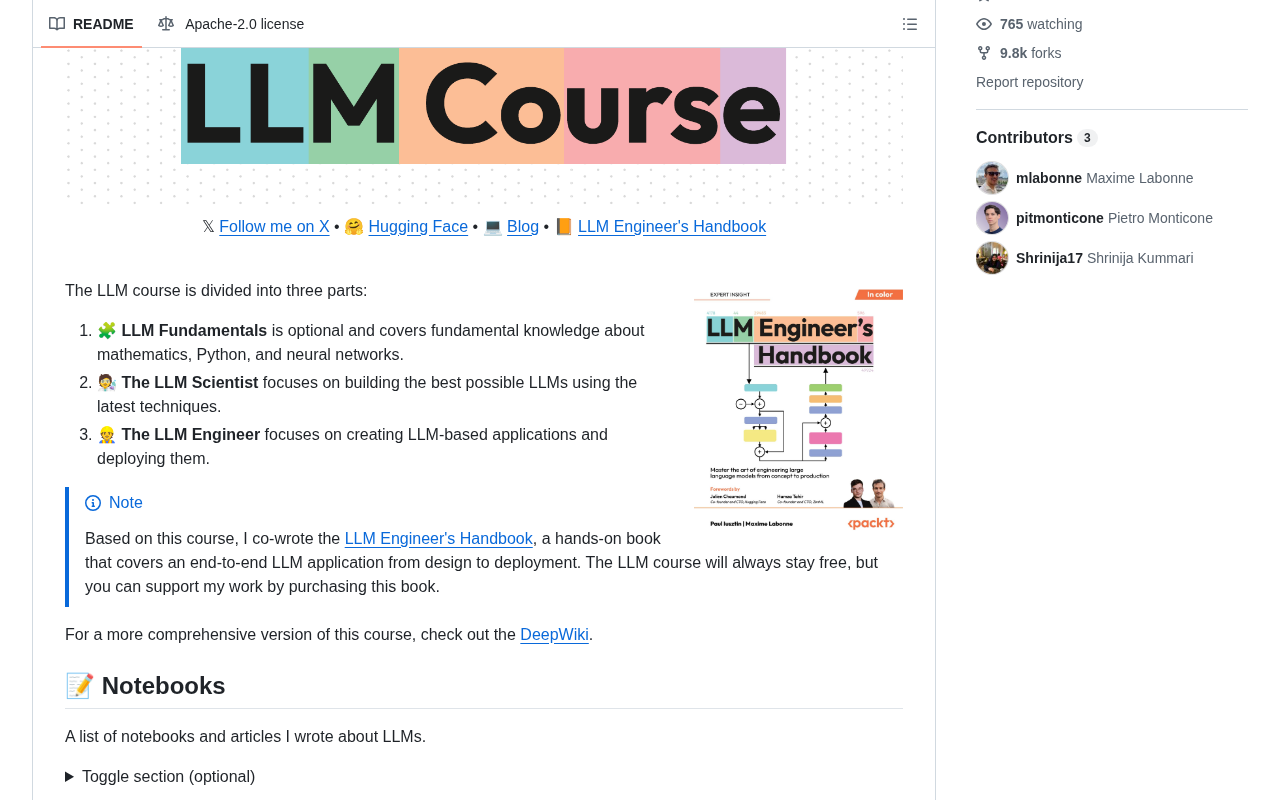 llm-course仓库中的路线图与笔记本资源