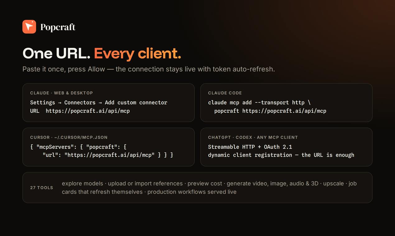 Popcraft product screenshot