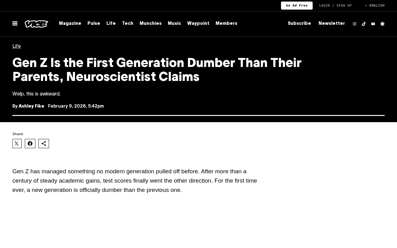Is Gen Z the First Generation with a Lower IQ? Reflections on Education in the AI Era
