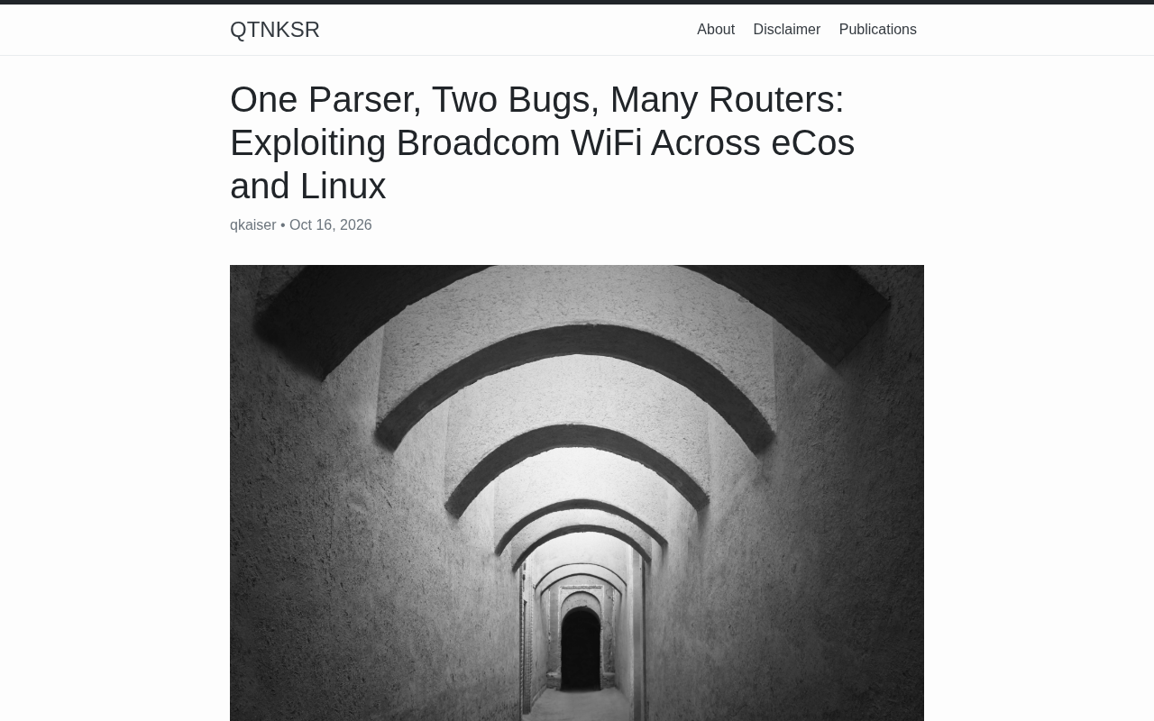 Broadcom WiFi Driver Exposes Two Major Vulnerabilities Affecting ECos and Linux Routers
