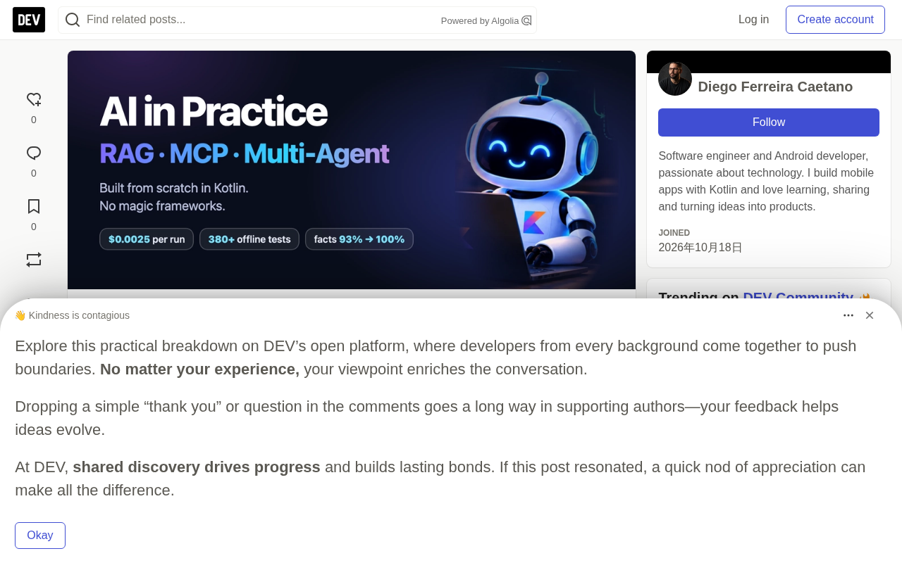 Hand-Building an AI Customer Service Agent in Kotlin: Engineering Practices for RAG, MCP, and Multi-Agent Systems