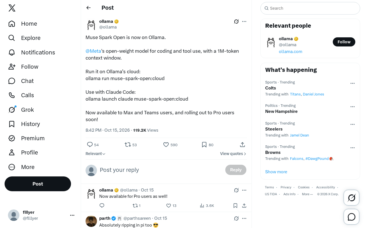 Meta's Open-Weight Model Muse Spark Open Lands on Ollama: 1M Token Context