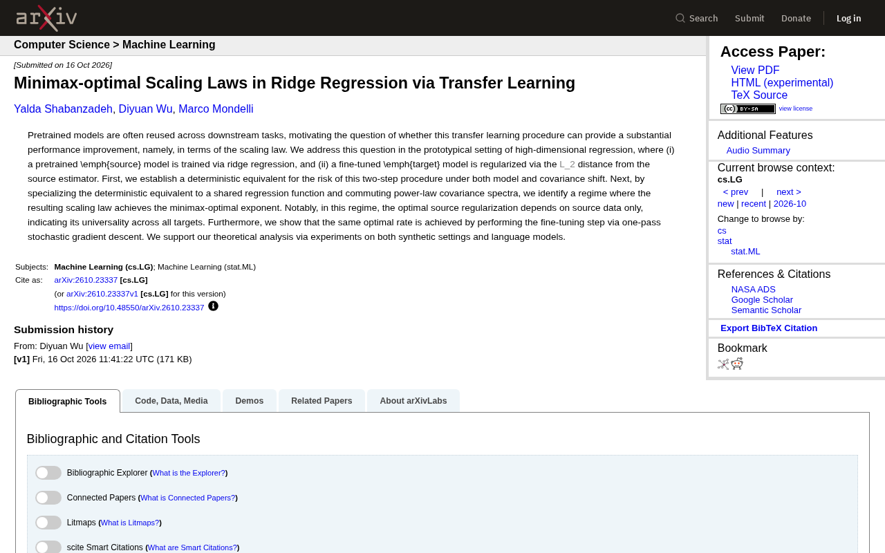 Transfer Learning Breaks the Scaling Law: Ridge Regression Achieves Minimax Optimality