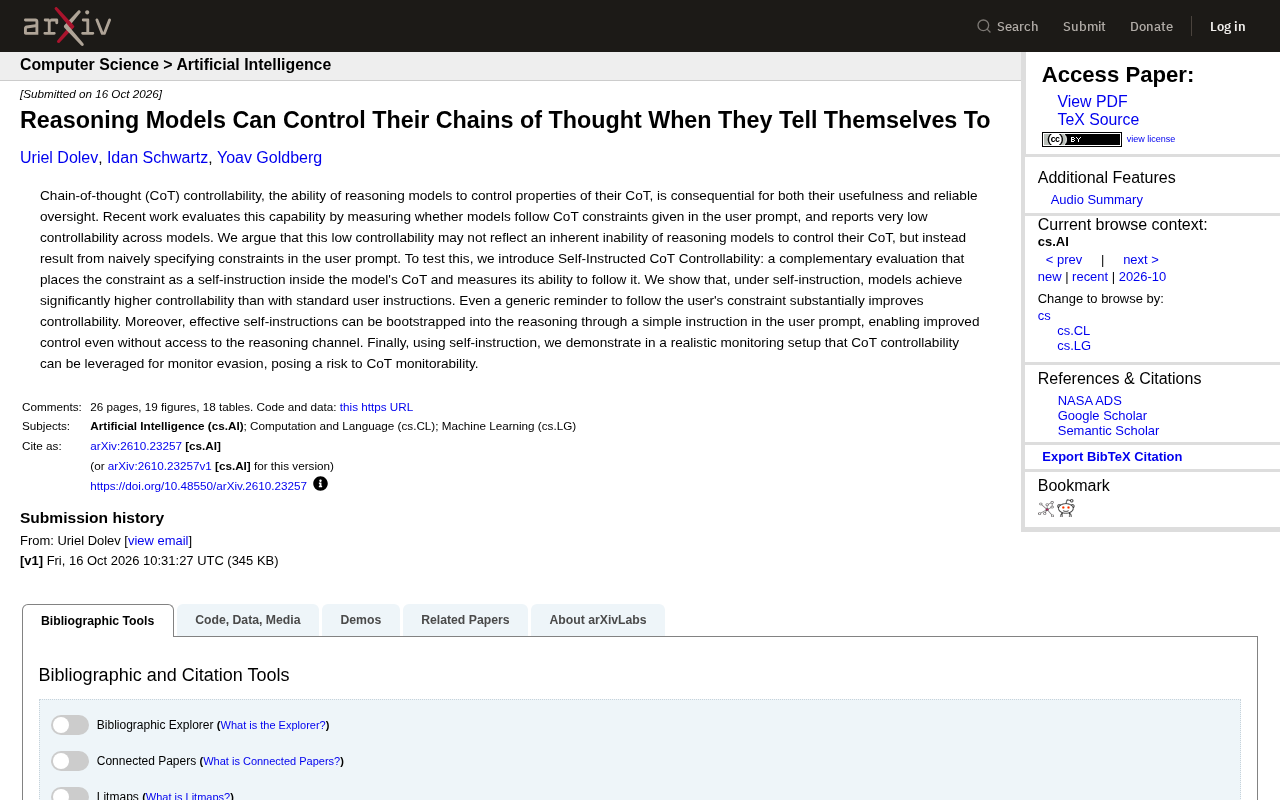 Reasoning Models Can Control Their Chain-of-Thought: The Key Lies in Self-Instruction Rather Than User Prompts